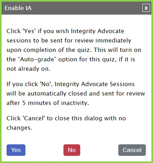 Enable Integrity Advocate on an Activity_01