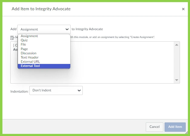 Integrity Advocate Widget in Courses_05